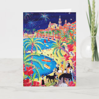 Art Kaart: Magische Bergmuziek, Menton Feestdagen Kaart