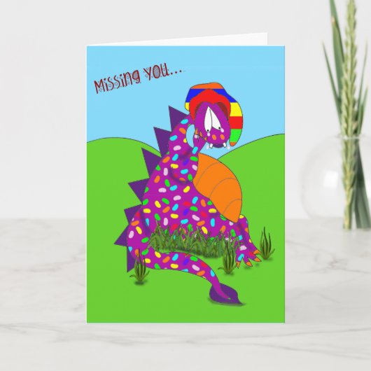 Art Kaart, "Missing You", origineel kunstwerk Kaart (Voorkant)