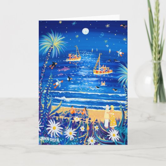 Art Kaart: Moonlight en liefde. Kaart (Voorkant)