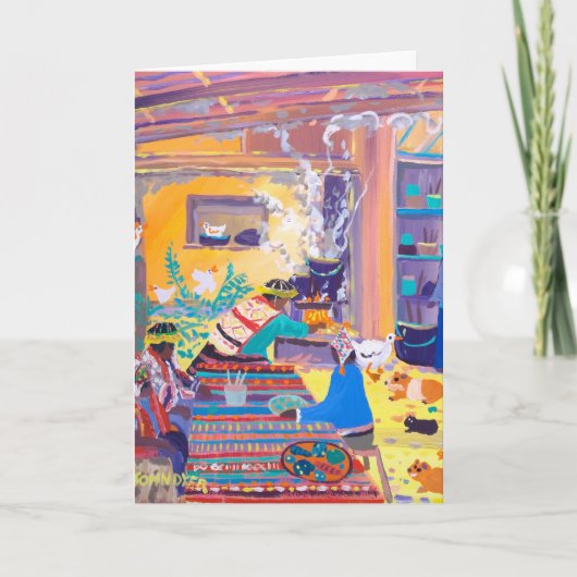 Art Kaart: Peruaanse aardappeleters, Peru. Kaart (Voorkant)