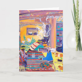 Art Kaart: Peruaanse aardappeleters, Peru. Kaart