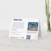 Art Kaart: Schaatsen onder het sterrenlicht, Eden Feestdagen Kaart (Achterkant)