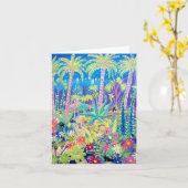 Art Kaart: Schilderen van de tuin, Tresco Abbey Ga Kaart (Gele Bloem)