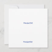 Art Kat Hanging Out Art Sokken Bedankkaart (Achterkant)