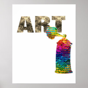 Art Kleurrijke Spray kan Poster