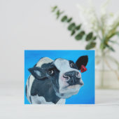 art koe nosey fresian briefkaart (Staand voorkant)