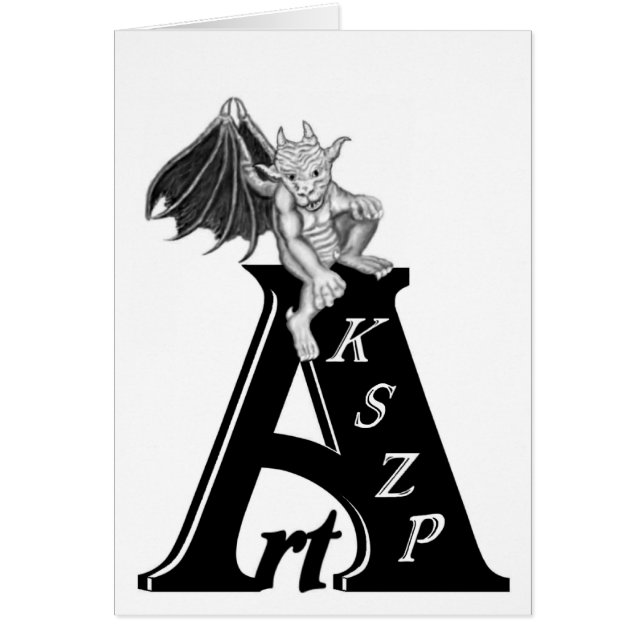 Art KSZP Logo mit Golem Gargoyle (Voorkant)