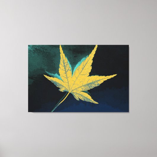 Art Leaf Autumn 5 Canvas Afdruk (Voorkant)