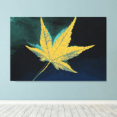 Art Leaf Autumn 5 Canvas Afdruk (Insitu (Houten vloer))