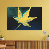 Art Leaf Autumn 5 Canvas Afdruk (Insitu (Woonkamer))