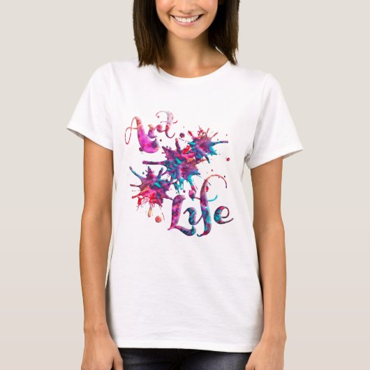 Art Life Paint-platen T-shirt (Voorkant)