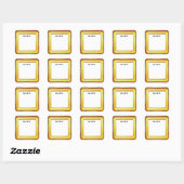 Art Lijst, Ex Libris, Boek Bord Vierkante Sticker (Vel)