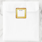 Art Lijst, Ex Libris, Boek Bord Vierkante Sticker (Tas)