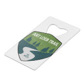 Art Loeb Trail North Carolina Creditkaart Flessenopener (Achterkant Gekanteld)