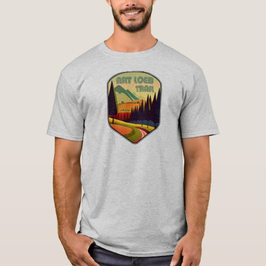 Art Loeb Trail North Carolina Kleuren T-shirt (Voorkant)