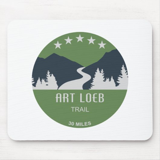 Art Loeb Trail North Carolina Muismat (Voorkant)