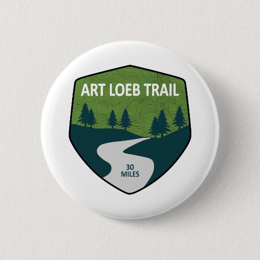 Art Loeb Trail North Carolina Ronde Button 5,7 Cm (Voorkant)