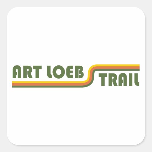Art Loeb Trail North Carolina Vierkante Sticker (Voorkant)