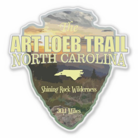 Art Loeb Trail (pijlpunt) Sticker (Voorkant)
