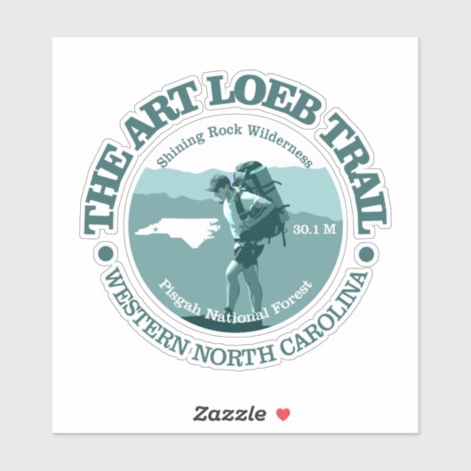 Art Loeb Trail (T) Sticker (Vel)