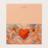 Art Lover Expressionist Cherubs Mini Cards Kaart (Buitenkant ongevouwen)