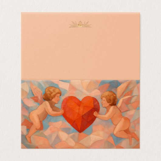 Art Lover Expressionist Cherubs Mini Cards Kaart (Buitenkant ongevouwen)