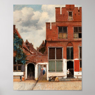 Art Lover Gift The Little Street Vermeer Poster