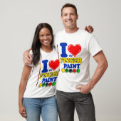 Art Lover T-shirt – I Heart Finger Paint (Unisex)