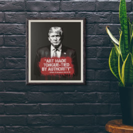 Art Made Tongue-Tied Shakespeare Quote Graffiti Perfect Poster