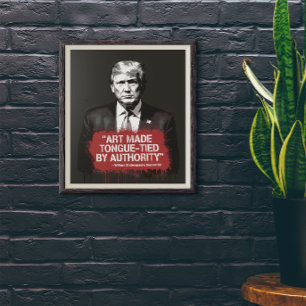 Art Made Tongue-Tied Shakespeare Quote Graffiti Perfect Poster