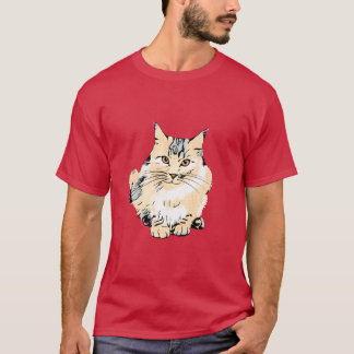 Art Main Coon Cat grafisch ontwerp Oversized 2 T-shirt