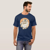 Art Main Coon Cat grafisch ontwerp Oversized T-shirt (Voorkant volledig)