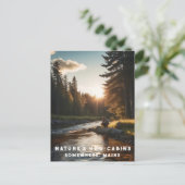 *~* Art Man Vist Stream Natuur AP49 Briefkaart (Staand voorkant)