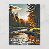 *~* Art Man Vist Stream Natuur AP49 Briefkaart (Voorkant)