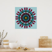Art Mandala Poster (Keuken)