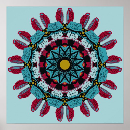 Art Mandala Poster (Voorkant)
