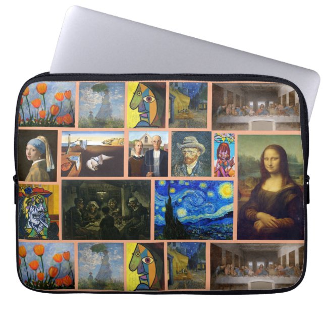Art Masterpieces, Tan Laptop Sleeve (Voorkant)