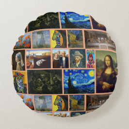 Art Masterpieces, Tan Rond Kussen