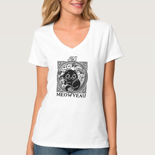 Art Meowveau T-shirt (Voorkant)