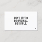 ART-minimalistisch Visitekaartje