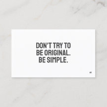 ART-minimalistisch Visitekaartje