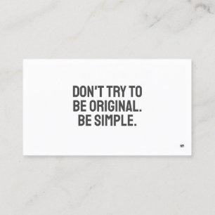 ART-minimalistisch Visitekaartje