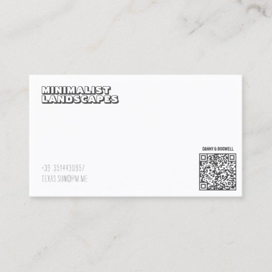 ART-minimalistisch Visitekaartje