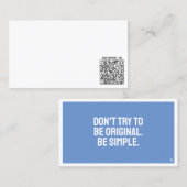 ART Minimalistisch Visitekaartje MINI (Voorkant / Achterkant)