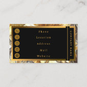 Art Moderne zonnebloemen op Collecties in het veld Visitekaartje (Achterkant)