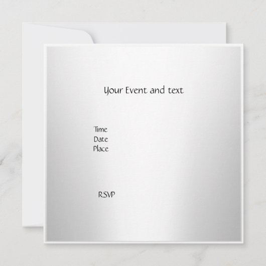 Art Monet - Klassieke uitnodiging (Achterkant)