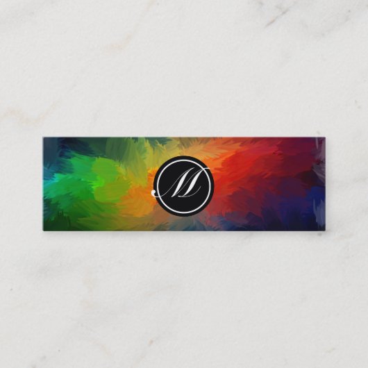 Art Monogram Mini Visitekaartje (Voorkant)