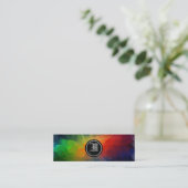 Art Monogram Mini Visitekaartje (Staand voorkant)