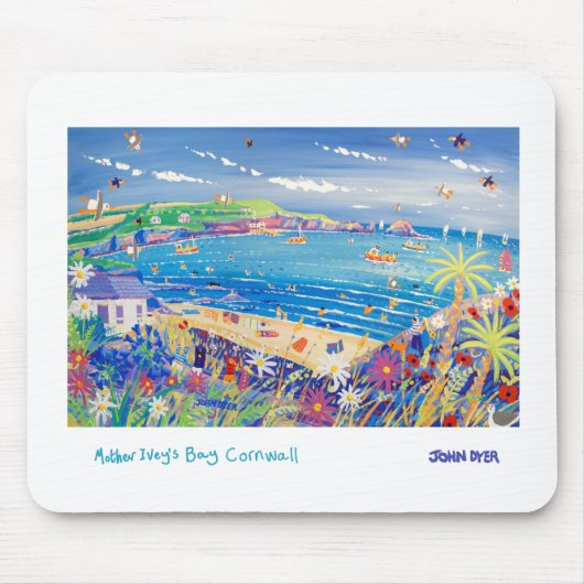 Art Mousemat: Familievun, Moeder Ivey's Bay, Kornw Muismat (Voorkant)