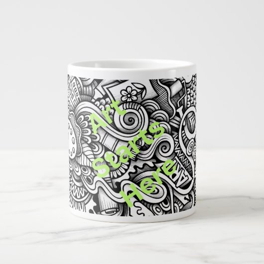 Art Mug Grote Koffiekop (Voorkant)